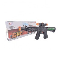 New style kids plastic simulated battery operated infrared laser gun toy electric boy game with sound for kids