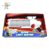 Most popular plastic flashing light up laser gun toy for children